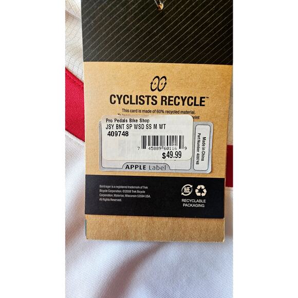 Bontrager Womens Race Cycling Jersey Top, Bike, Front Zip, Sz M NWT NEW - Picture 5 of 8